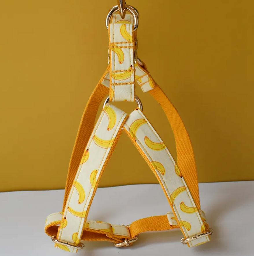 Banana Dog Harness Set