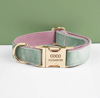 Pink Mint Dog Harness Set